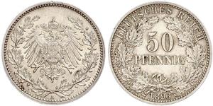 50 Pfennig Deutsches Kaiserreich (1871-1918)  