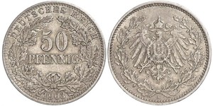50 Pfennig Deutsches Kaiserreich (1871-1918)  