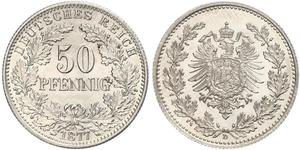 50 Pfennig Deutsches Kaiserreich (1871-1918)  
