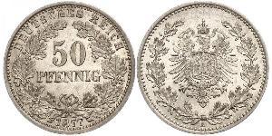 50 Pfennig Empire allemand (1871-1918)  