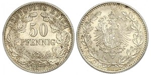50 Pfennig Empire allemand (1871-1918)  