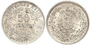 50 Pfennig Empire allemand (1871-1918)  