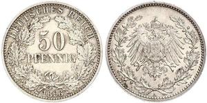 50 Pfennig Empire allemand (1871-1918)  