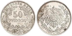50 Pfennig Empire allemand (1871-1918)  