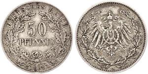 50 Pfennig Empire allemand (1871-1918)  