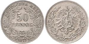 50 Pfennig Empire allemand (1871-1918)  