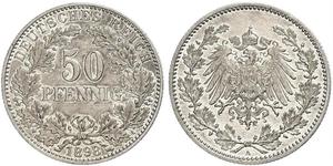 50 Pfennig Empire allemand (1871-1918)  