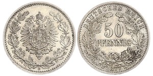 50 Pfennig Imperio alemán (1871-1918)  