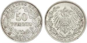 50 Pfennig Imperio alemán (1871-1918)  