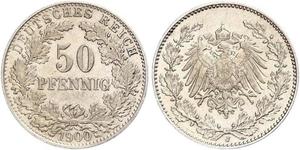 50 Pfennig Impero tedesco (1871-1918)  