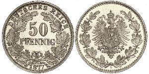 50 Pfennig Impero tedesco (1871-1918)  