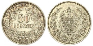 50 Pfennig Impero tedesco (1871-1918)  