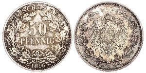 50 Pfennig 德意志帝國 (1871 - 1918)  