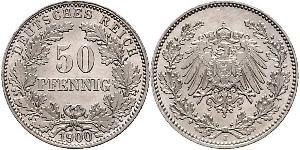 50 Pfennig 德意志帝國 (1871 - 1918)  