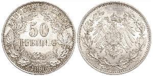 50 Pfennig 德意志帝國 (1871 - 1918)  