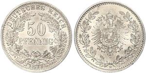 50 Pfennig 德意志帝國 (1871 - 1918)  