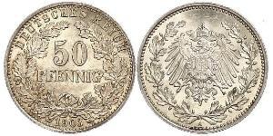 50 Pfennig 德意志帝國 (1871 - 1918)  