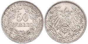 50 Pfennig 德意志帝國 (1871 - 1918)  