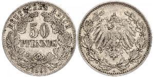 50 Pfennig 德意志帝國 (1871 - 1918)  