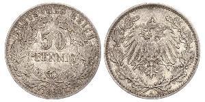 50 Pfennig 德意志帝國 (1871 - 1918)  