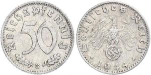 50 Pfennig 德国 铝 
