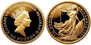 50 Pound United Kingdom (1922-) Gold Elizabeth II (1926-2022)