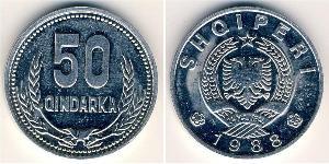 50 Qindarka Albania Aluminio 
