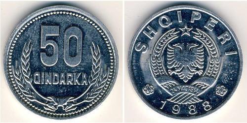 50 Qindarka Albanien Aluminium 