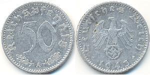 50 Reichpfennig Alemania nazi (1933-1945) Aluminio 