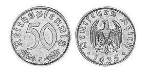 50 Reichpfennig Nazi Germany (1933-1945) Aluminium 