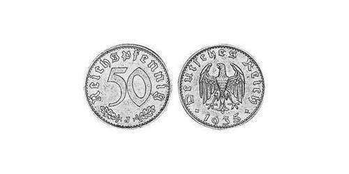 50 Reichpfennig Nazi Germany (1933-1945) Aluminium 