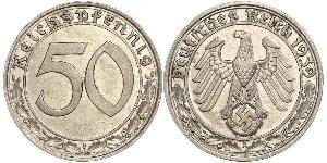 50 Reichpfennig Deutsches Reich (1933-1945) Nickel 