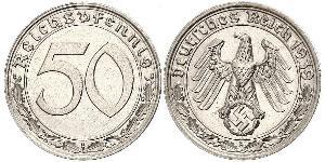 50 Reichpfennig Deutsches Reich (1933-1945) Nickel 