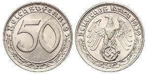 50 Reichpfennig Troisième Reich (1933-1945) Nickel 
