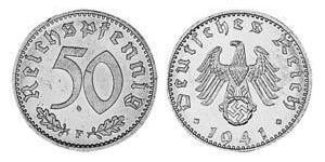 50 Reichpfennig 納粹德國 (1933 - 1945) 铝 