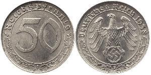 50 Reichpfennig 納粹德國 (1933 - 1945) 镍 