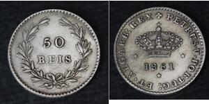 50 Reis Regno del Portogallo (1139-1910) Argento 