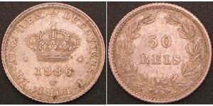 50 Reis Regno del Portogallo (1139-1910) Argento 