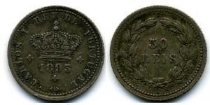 50 Reis Kingdom of Portugal (1139-1910) Silber 
