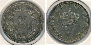 50 Reis Kingdom of Portugal (1139-1910) Silber 
