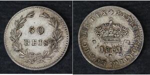 50 Reis Kingdom of Portugal (1139-1910) Silber 