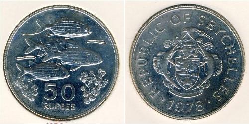 50 Rupee Seychellen Silber 