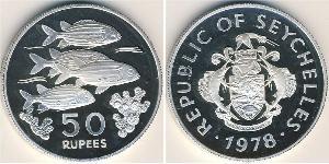 50 Rupee Seychelles (1976 - ) Silver 