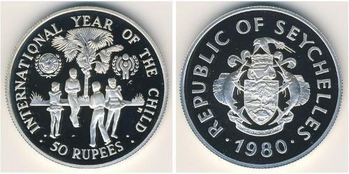 50 Rupee Seychelles (1976 - ) Silver 