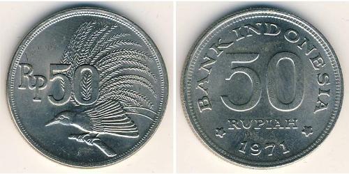 50 Rupia Indonesia (1945 - ) Níquel/Cobre 