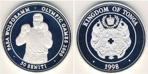 50 Seniti Tonga Argento 