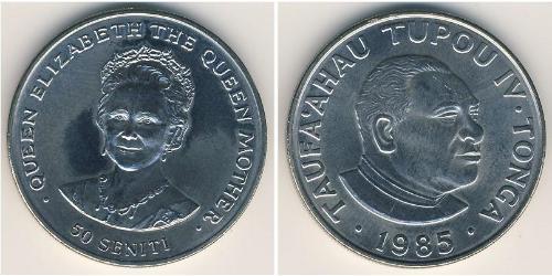 50 Seniti Tonga (1970 - ) Copper/Nickel 