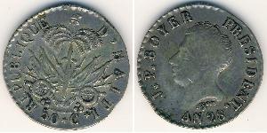 50 Sent Haïti (1804 - ) Argent 