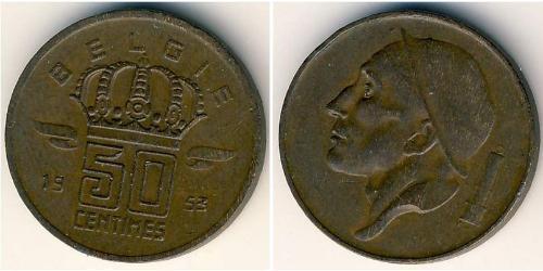 50 Sent Belgien Bronze 