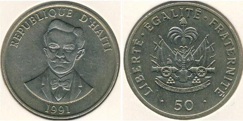 50 Sent Haití (1804 - ) Níquel/Cobre 